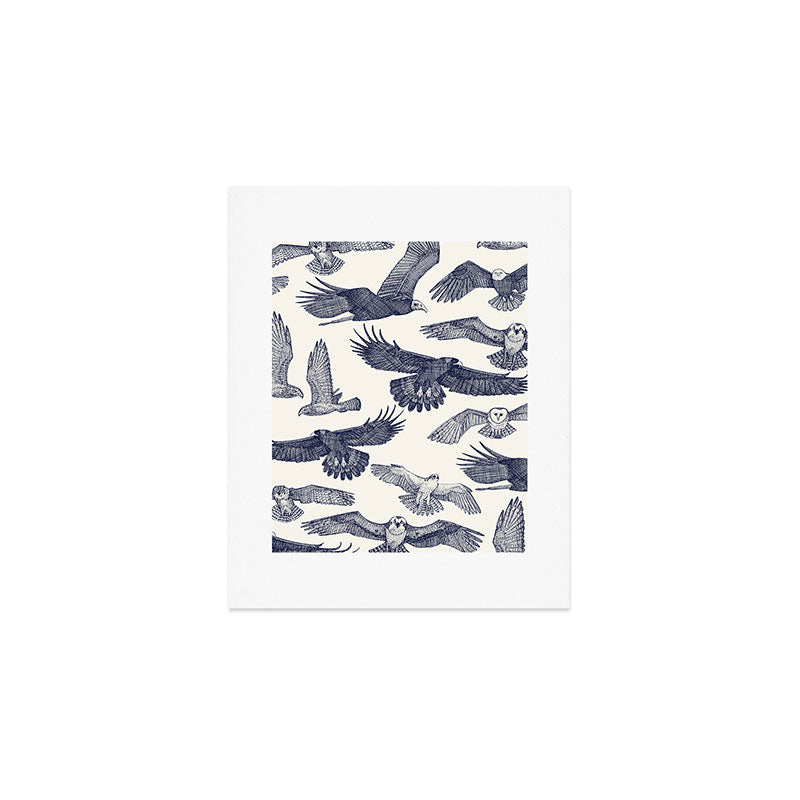 birds of prey blue Art Print Gallery Image 1
