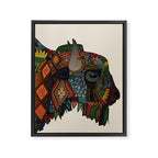 bison bone beige Framed Canvas Print Gallery Image 8
