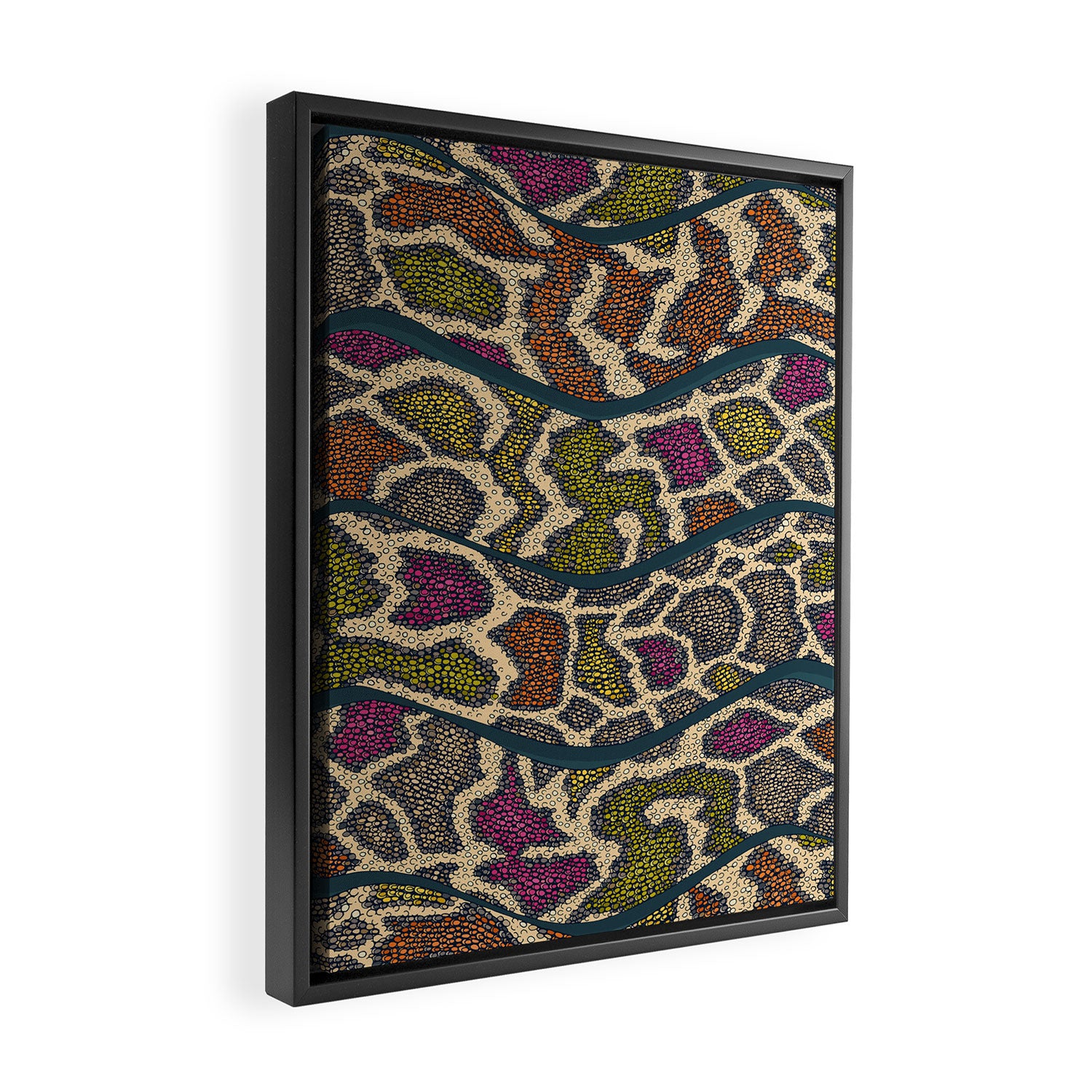 boa wave Framed Canvas Print Gallery Image 2
