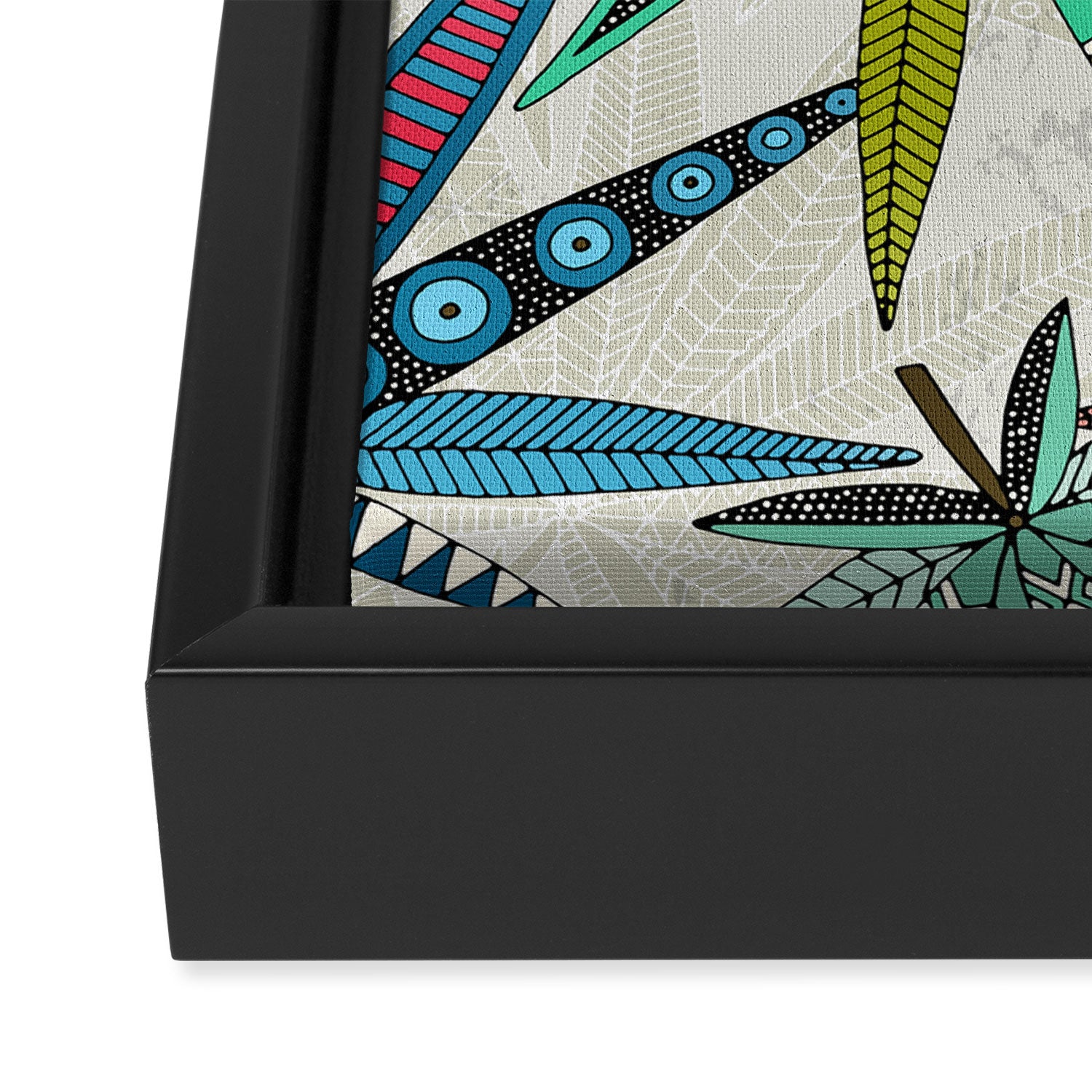 boho weed light Framed Canvas Print Gallery Image 3