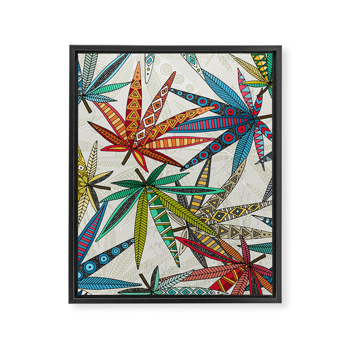 boho weed light Framed Canvas Print Gallery Image 1