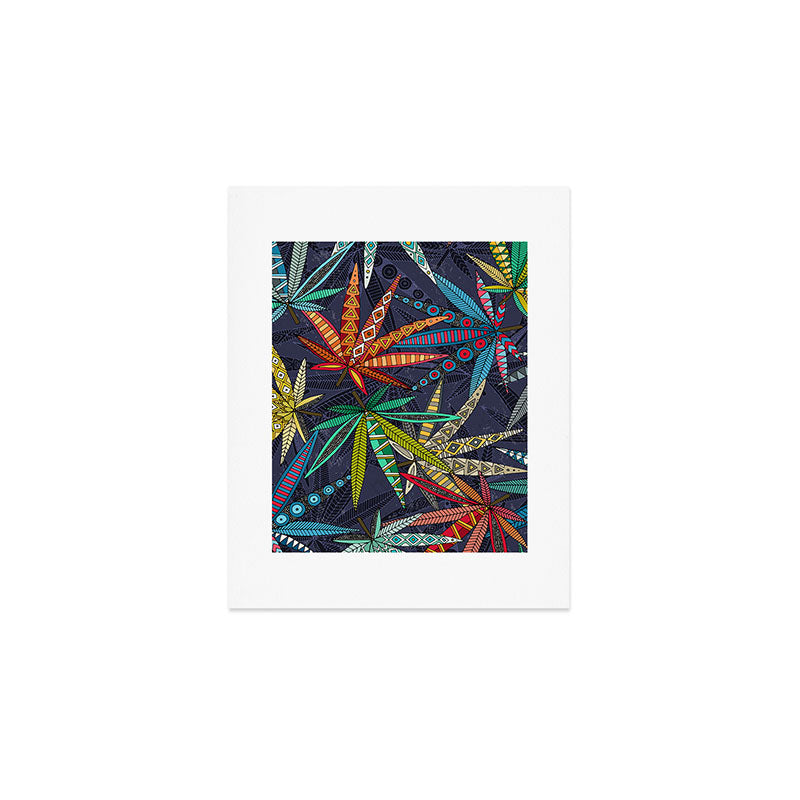 boho weed midnight Art Print Gallery Image 1
