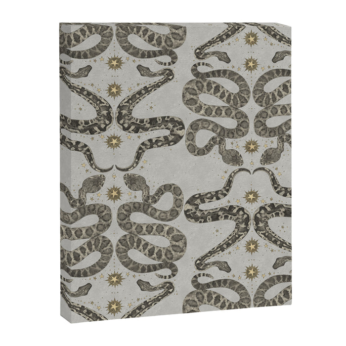 celestial snakes silver Canvas Print Gallery Image 1