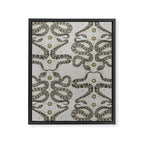 celestial snakes silver Framed Canvas Print Gallery Image 6