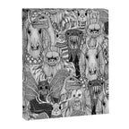 cryptid crowd black white Canvas Print Gallery Image 8
