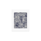 cryptid crowd blue off white Art Print Gallery Image 1