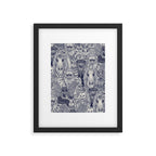 cryptid crowd blue off white Framed Art Print Gallery Image 6
