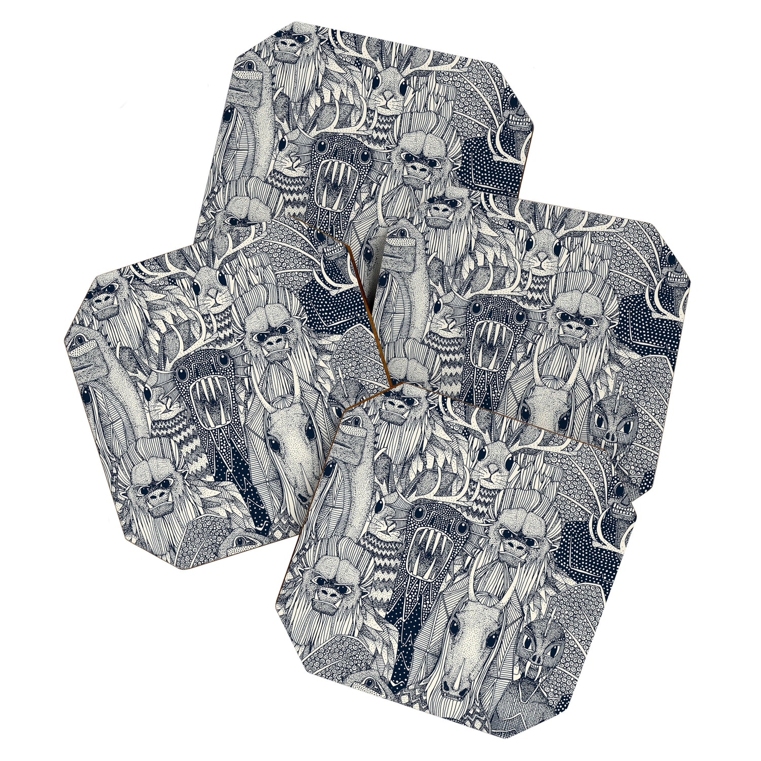 cryptid crowd indigo pearl Coaster Gallery Image 1
