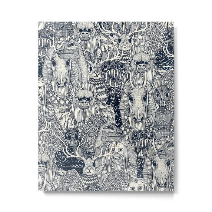 cryptid crowd indigo pearl Metal Print Gallery Image 1