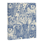 dogs aplenty classic blue pearl Canvas Print Gallery Image 6