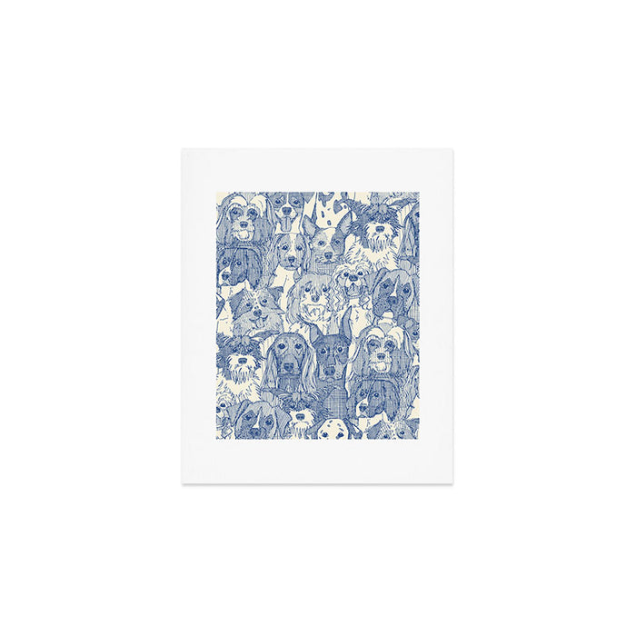 dogs aplenty classic blue pearl Art Print Gallery Image 1