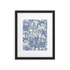 dogs aplenty classic blue pearl Framed Art Print Gallery Image 5