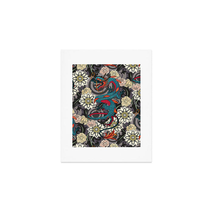 dragon tattoo dark Art Print Gallery Image 1