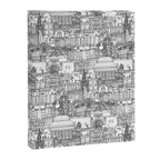 Edinburgh toile black white Canvas Print Gallery Image 8