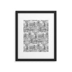 Edinburgh toile black white Framed Art Print Gallery Image 6