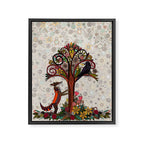 fox and crow Framed Canvas Print Gallery Image 8