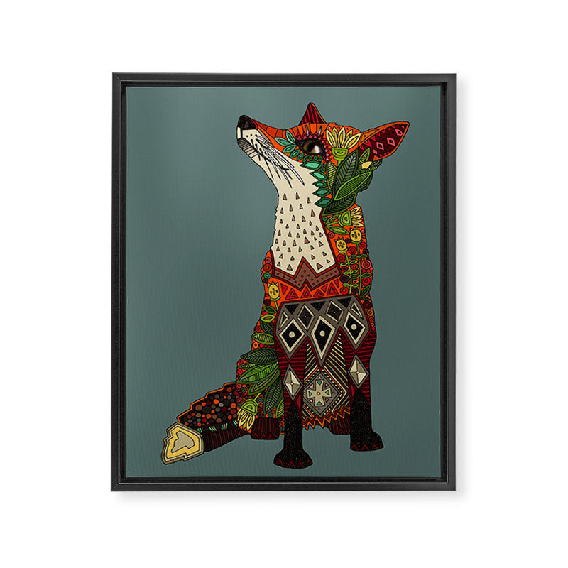 fox love Framed Canvas Print Gallery Image 8
