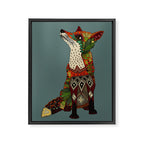 fox love Framed Canvas Print Gallery Image 8