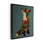 fox love Framed Canvas Print Gallery Image 2