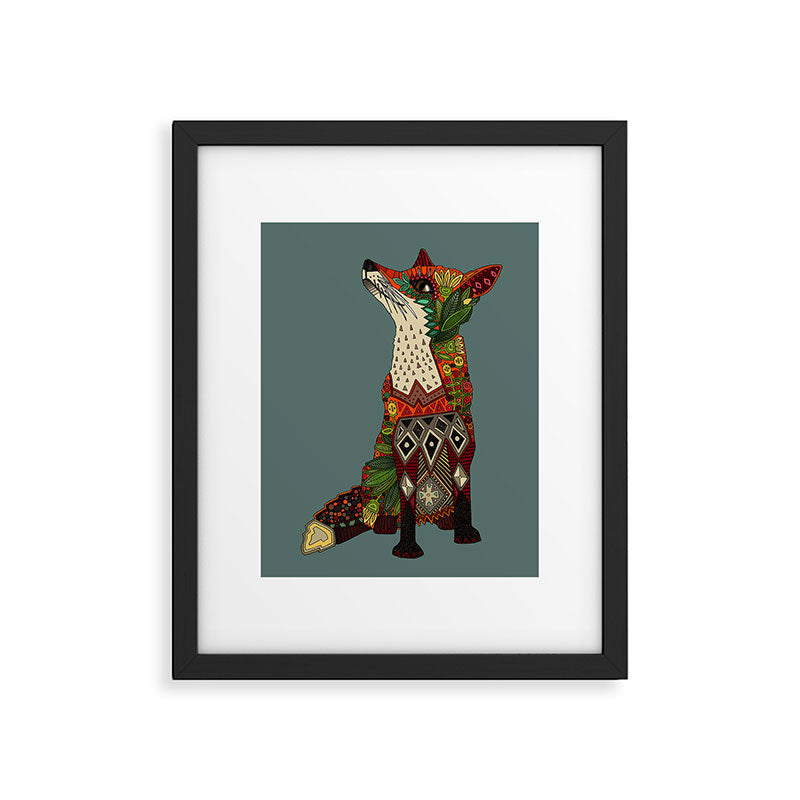 fox love Framed Art Print Gallery Image 6