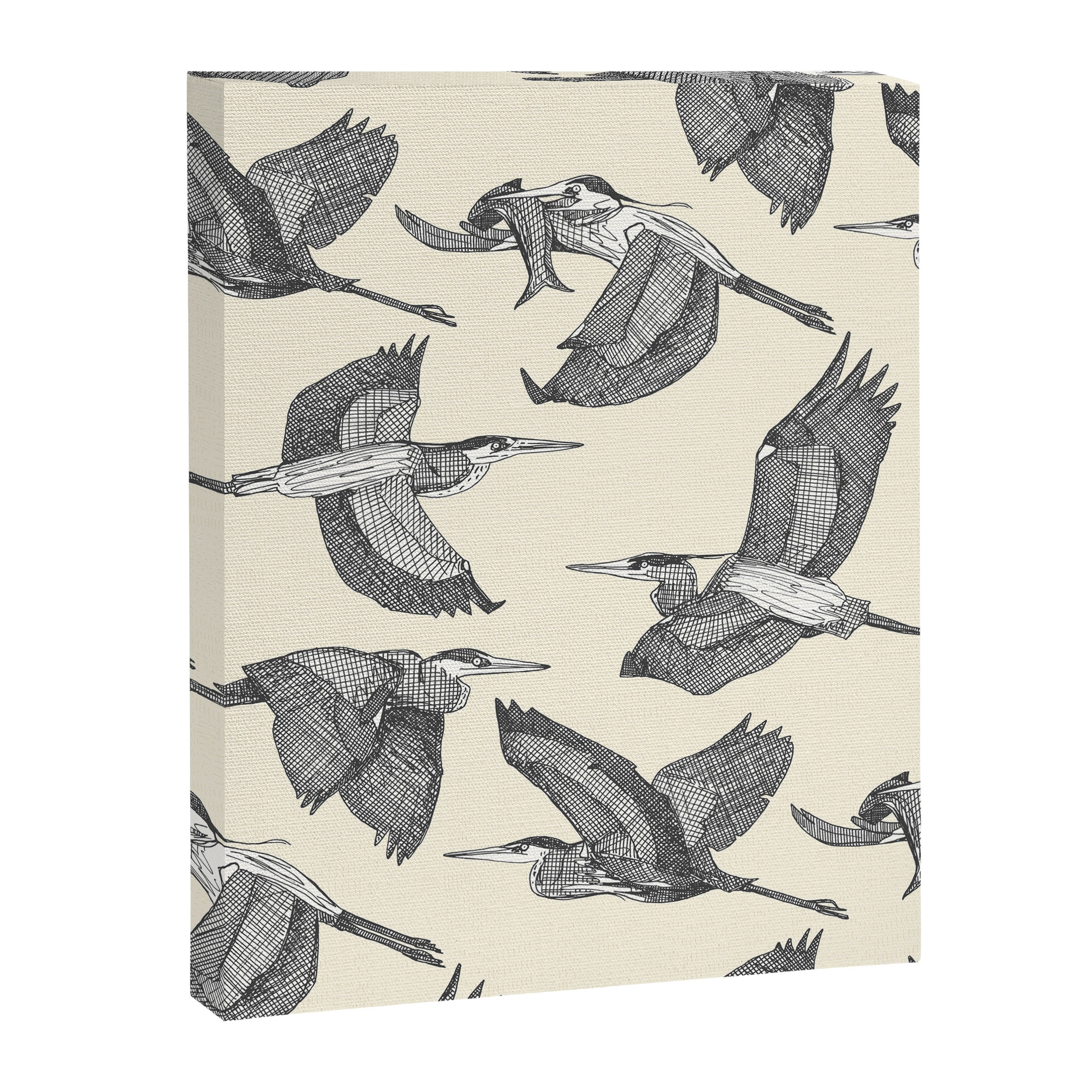 great blue herons pearl Canvas Print Gallery Image 8