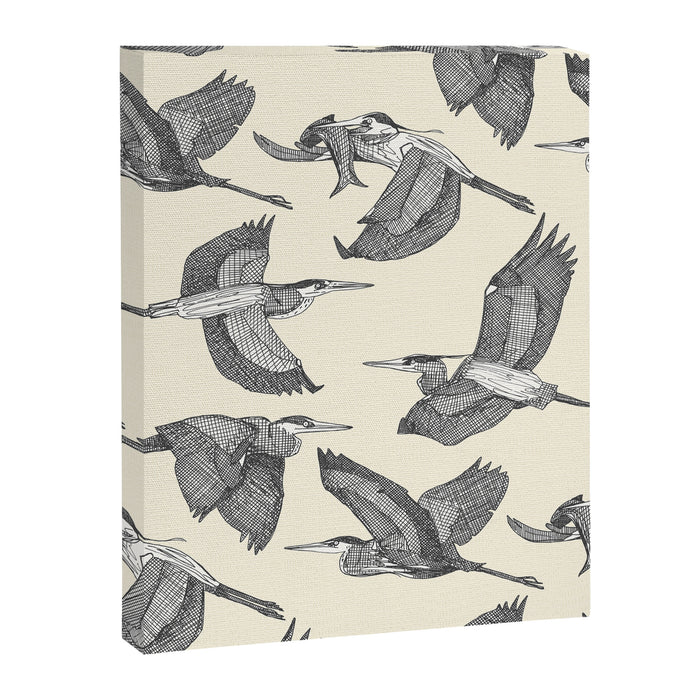 great blue herons pearl Canvas Print Gallery Image 1