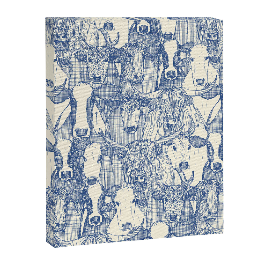 just cattle classic blue pearl Canvas Print Gallery Image 8