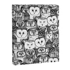 just owls black white Canvas Print Gallery Image 8