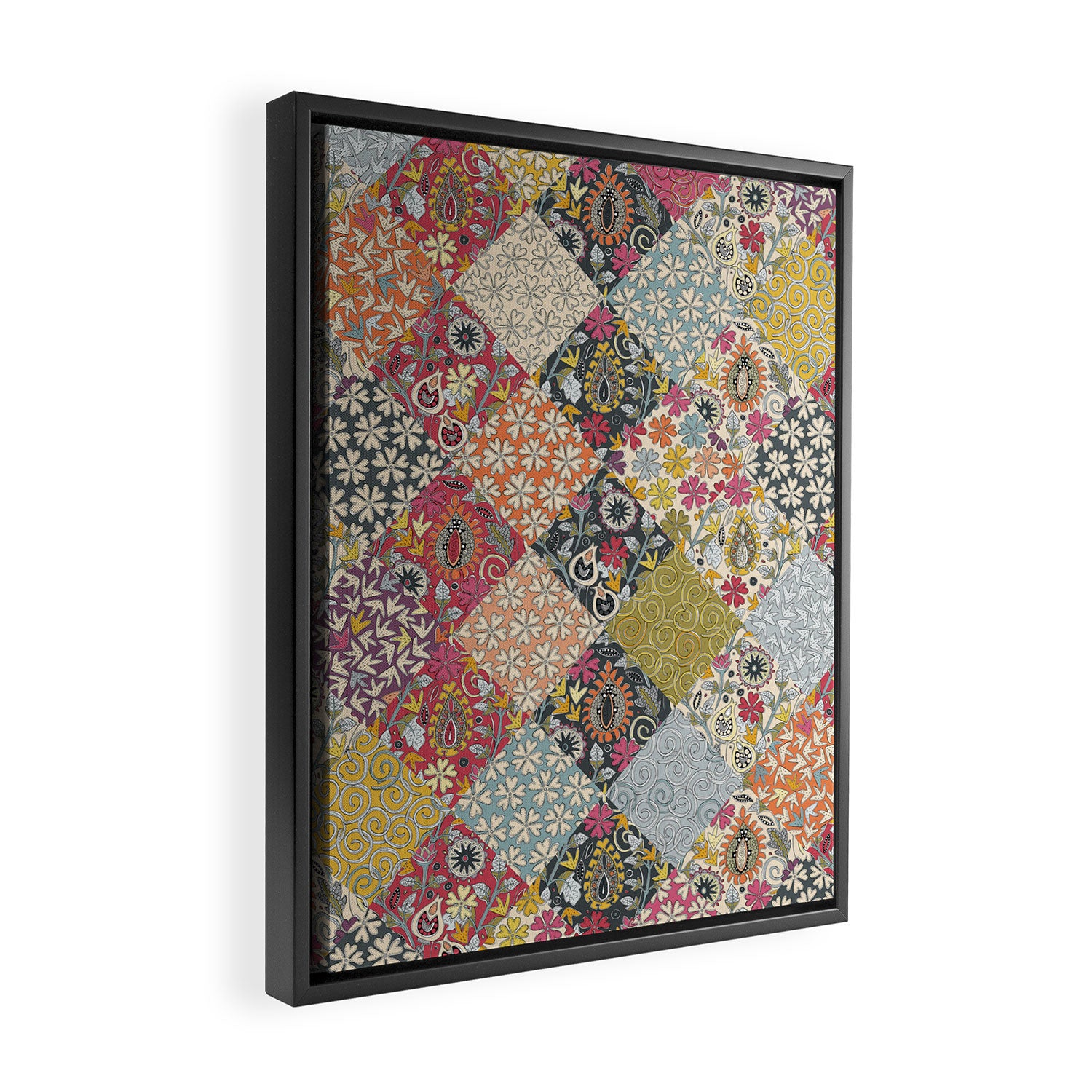 KONFER PATCHWORK Framed Canvas Print Gallery Image 2