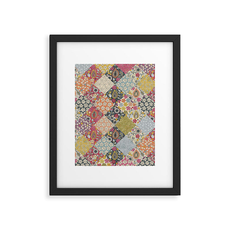 KONFER PATCHWORK Framed Art Print Gallery Image 6