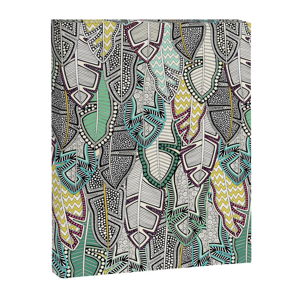 layered palm leaves Canvas Print Gallery Image 8