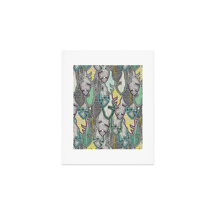 layered palm leaves Art Print Gallery Image 1