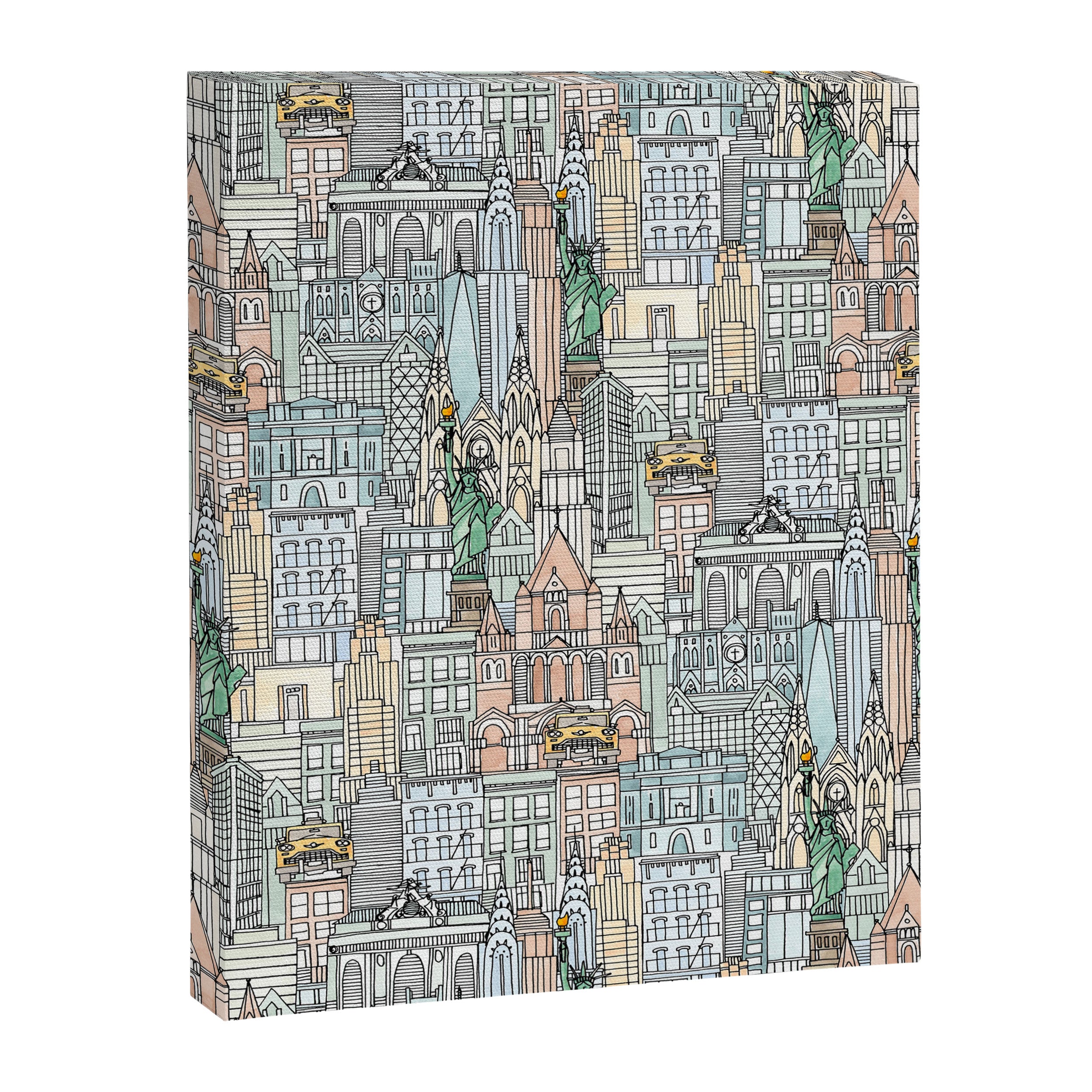New York watercolor Canvas Print Gallery Image 6