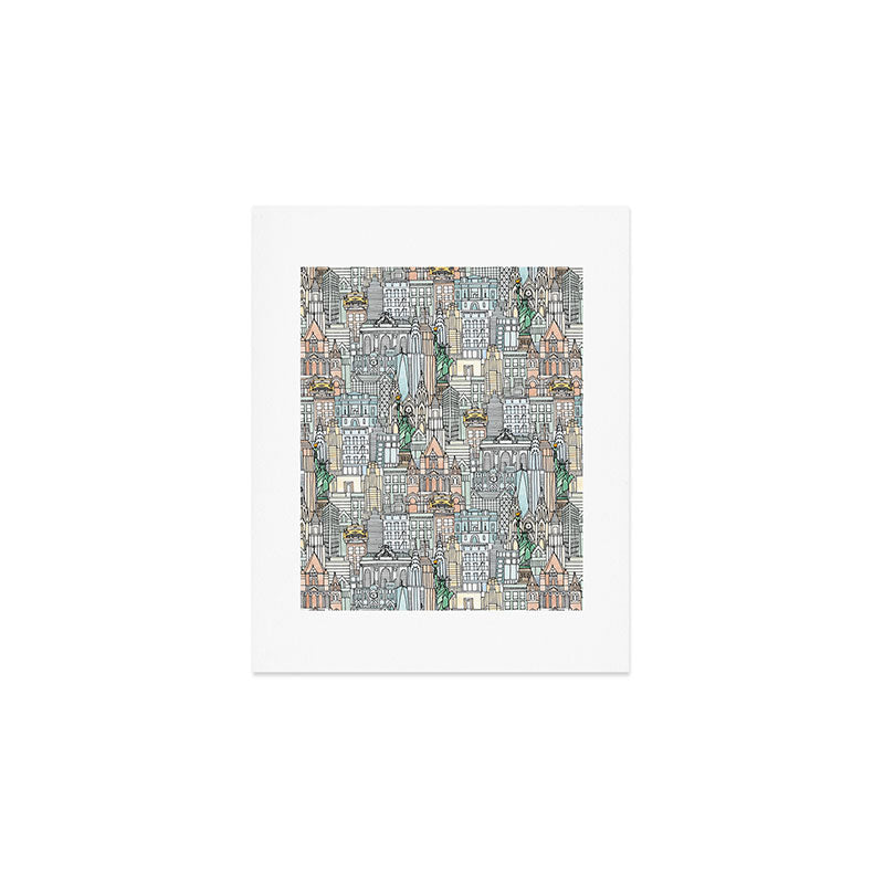 New York watercolor Art Print Gallery Image 1