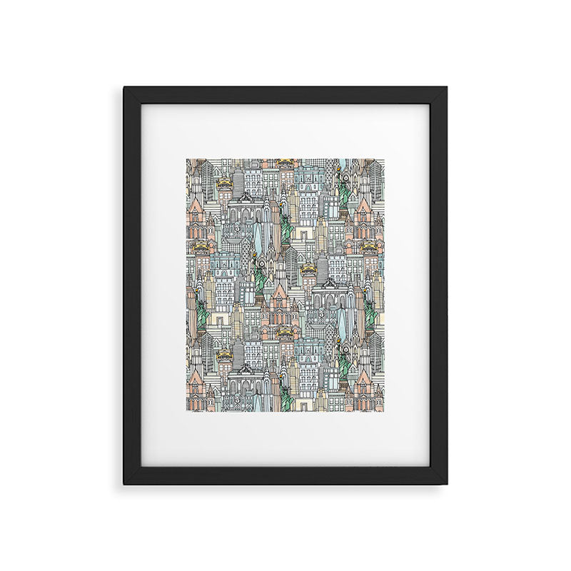 New York watercolor Framed Art Print Gallery Image 5