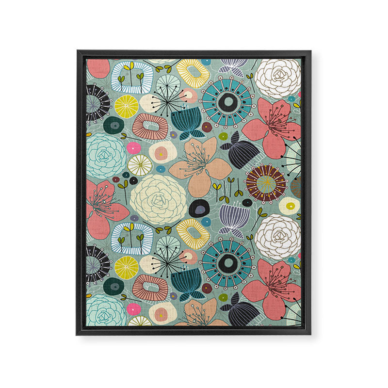 oriental blooms Framed Canvas Print Gallery Image 8