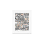 Paris toile sugar pink Art Print Gallery Image 1