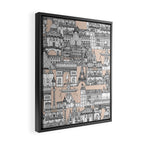 Paris toile sugar pink Framed Canvas Print Gallery Image 2