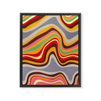 retro wave disco Framed Canvas Print Gallery Image 8