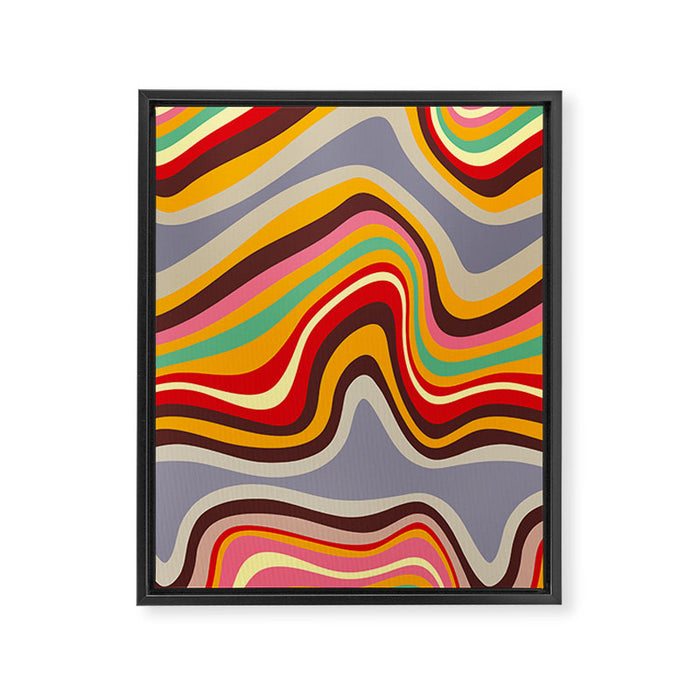 retro wave disco Framed Canvas Print Gallery Image 1