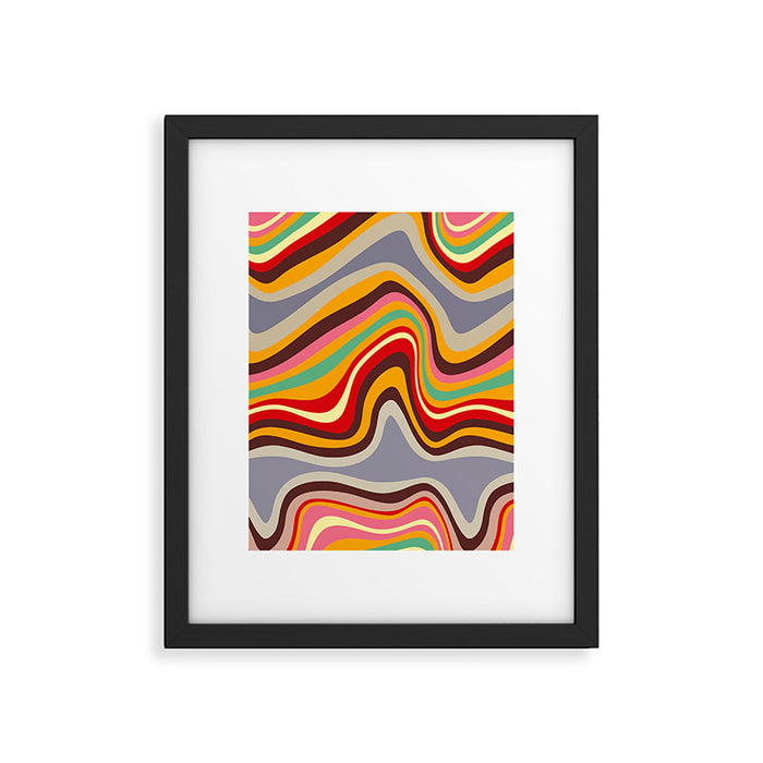 retro wave disco Framed Art Print Gallery Image 1