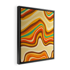 retro wave warm Framed Canvas Print Gallery Image 2