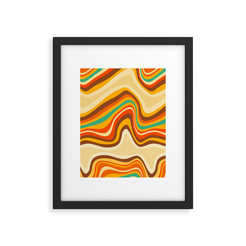 retro wave warm Framed Art Print Gallery Image 6