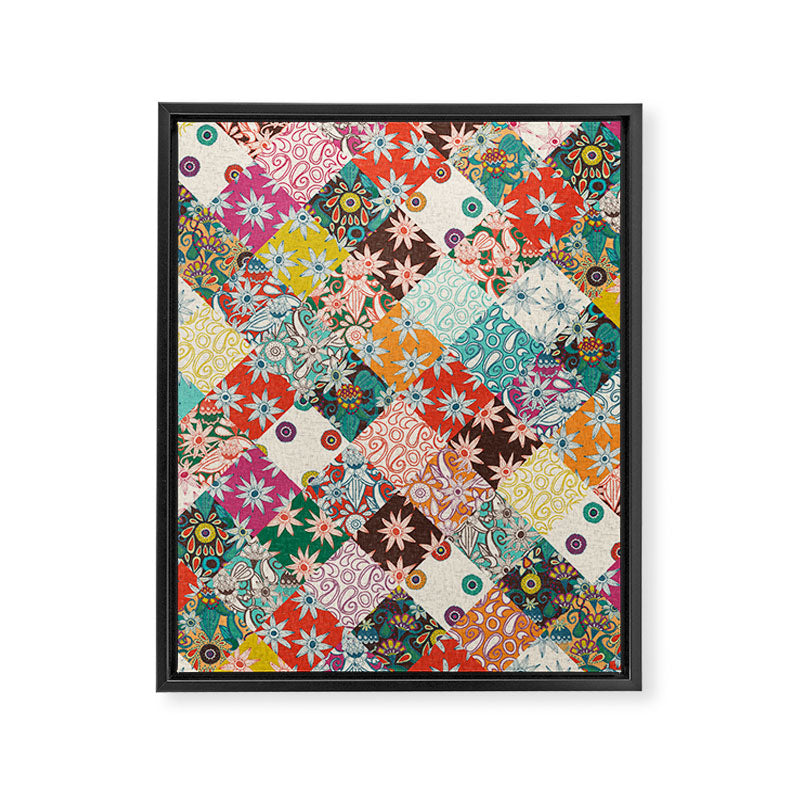 sarilmak patchwork Framed Canvas Print Gallery Image 8