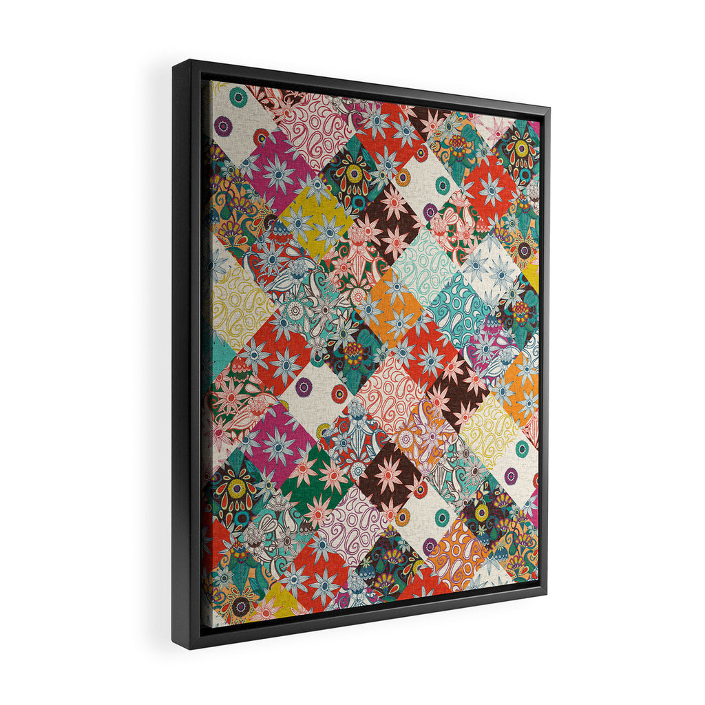sarilmak patchwork Framed Canvas Print Gallery Image 2