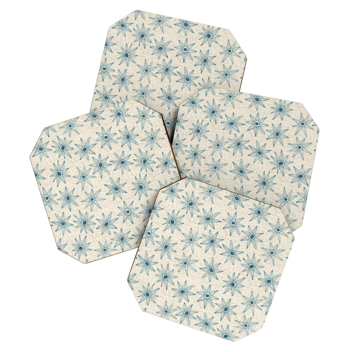 sema cream blue Coaster Gallery Image 1