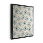 sema cream blue Framed Canvas Print Gallery Image 2