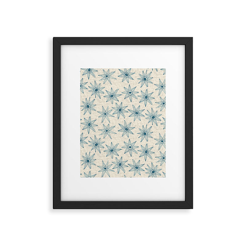 sema cream blue Framed Art Print Gallery Image 5