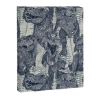 Tyrannosaurus rex indigo Canvas Print Gallery Image 3