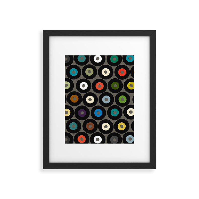 VINYL metal Framed Art Print Gallery Image 6